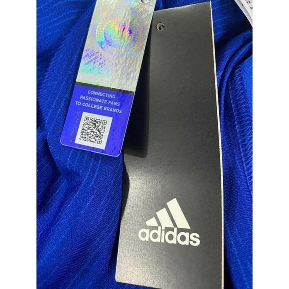 Adidas Kansas Jayhawks Polo Golf‎ Shirt Golf Polo Climalite Royal S NCAA Small